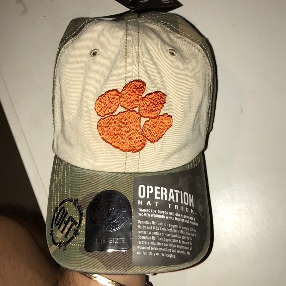 Clemson camo hat. Operation hat trick
